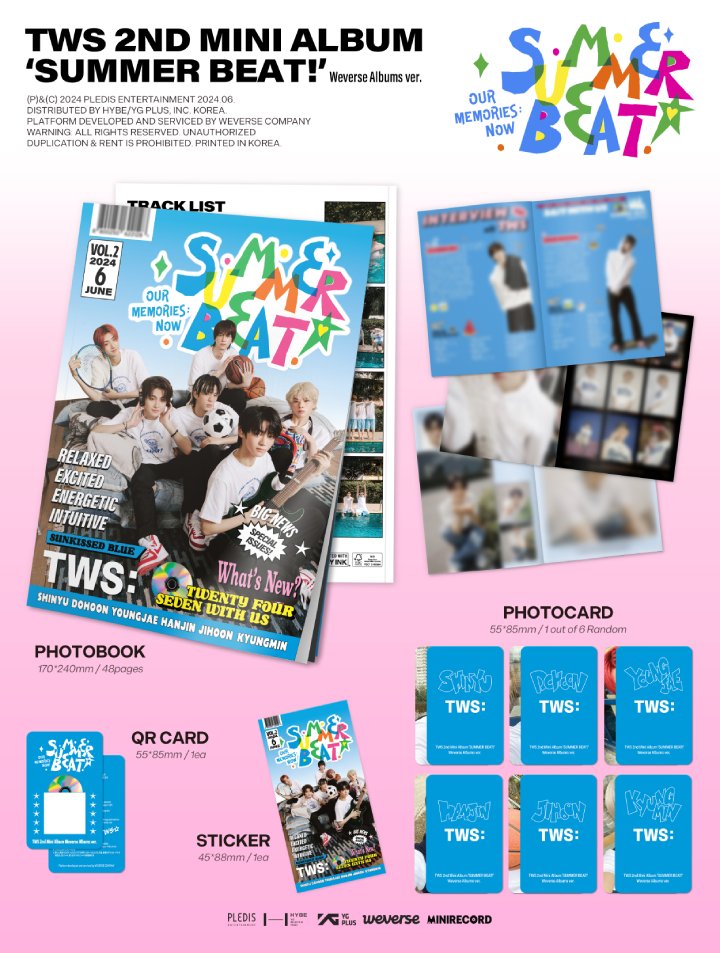 TWS (투어스) - 미니 2집 [SUMMER BEAT!] (Weverse Albums ver.)