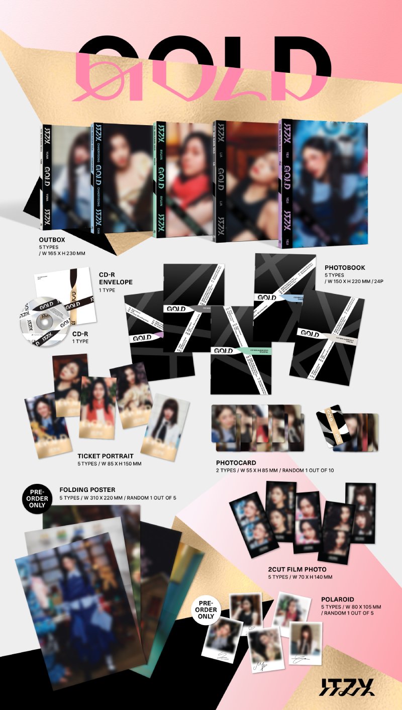 있지 (ITZY) - [GOLD] DIGIPACK VER.