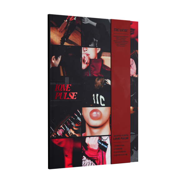 TREASURE 3rd MINI ALBUM [LOVE PULSE] METAL / STREET / ROCKCHIC VER. SET 