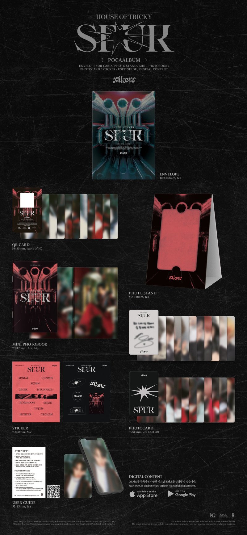 xikers - 5TH MINI ALBUM 'HOUSE OF TRICKY : SPUR' (POCAALBUM)