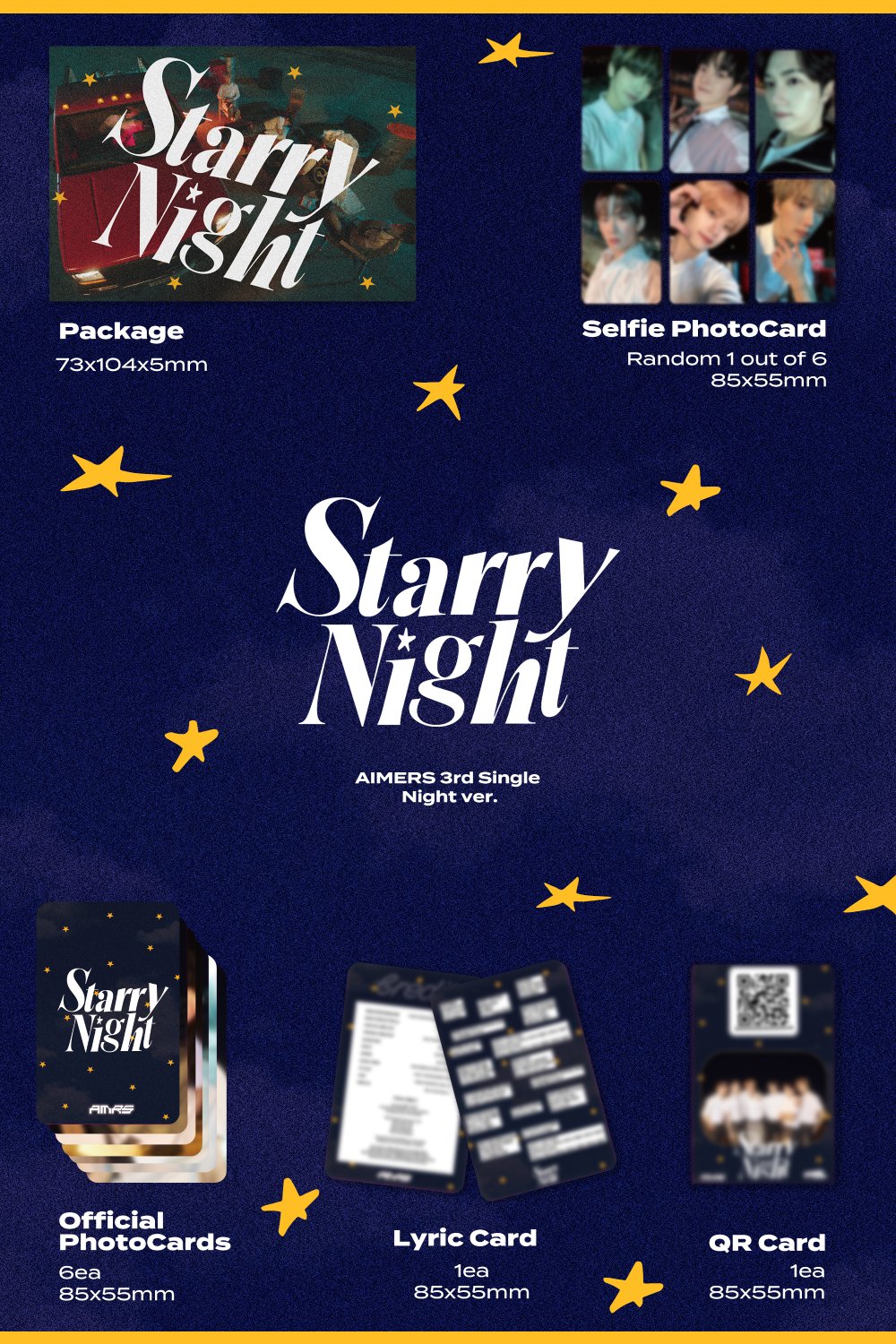 에이머스 (AIMERS) - 싱글 3집 [Starry Night] 2종 세트