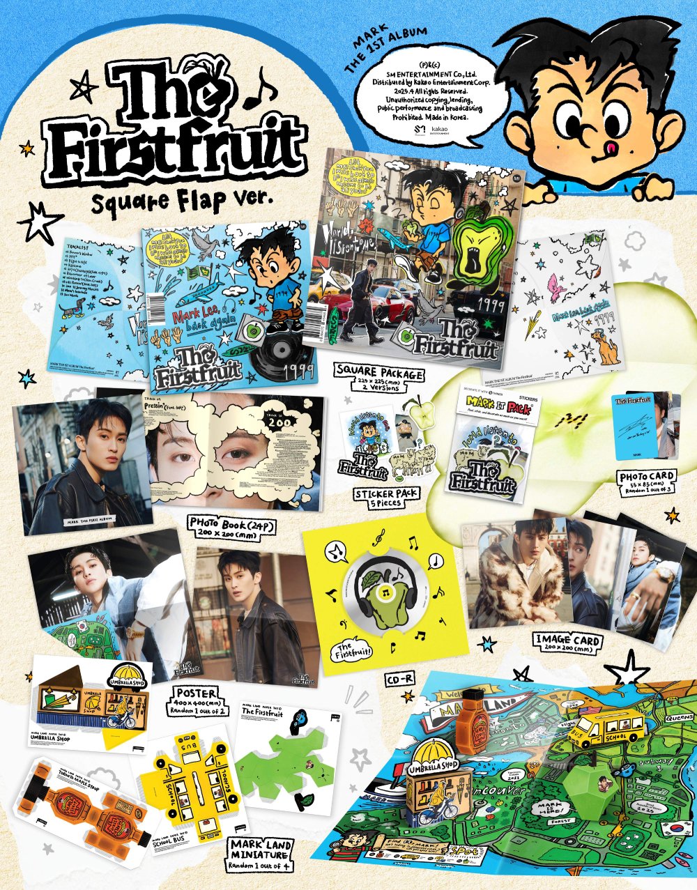 마크 - [The Firstfruit] (Square Flap Ver.) 2종 세트