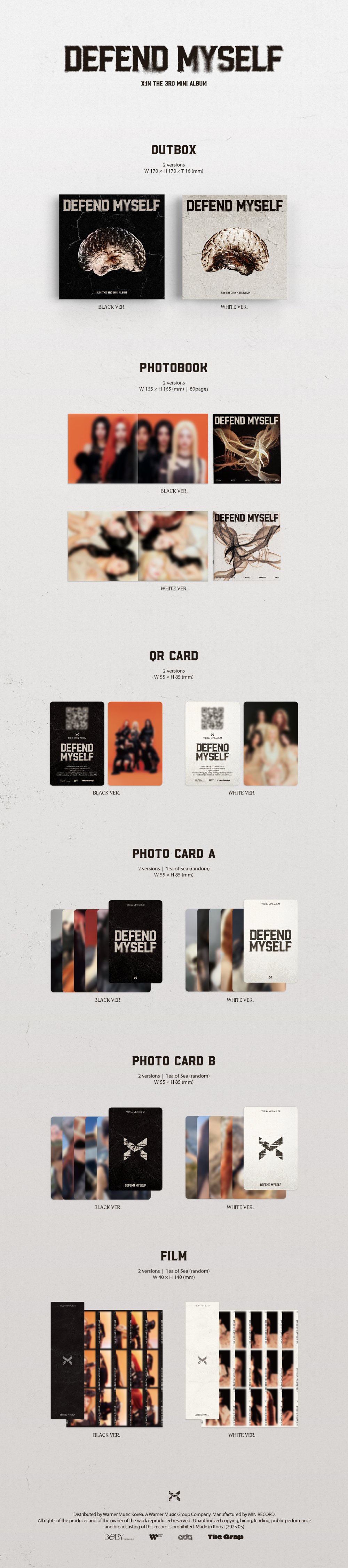 X:IN (엑신) - 미니 3집 [Defend Myself] [Photobook platform Ver.]