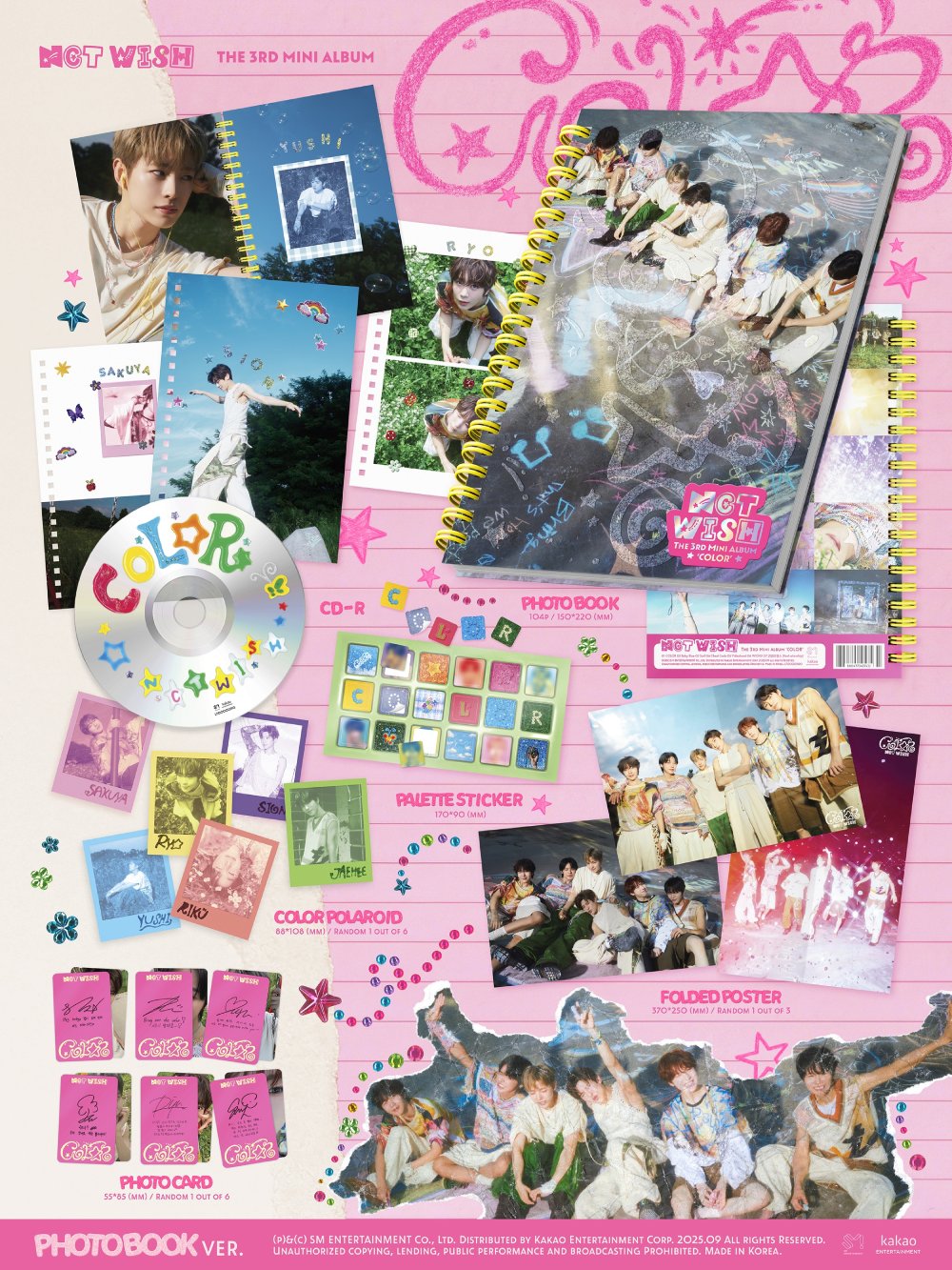 NCT WISH - 미니 3집 [COLOR] (Photobook Ver.)