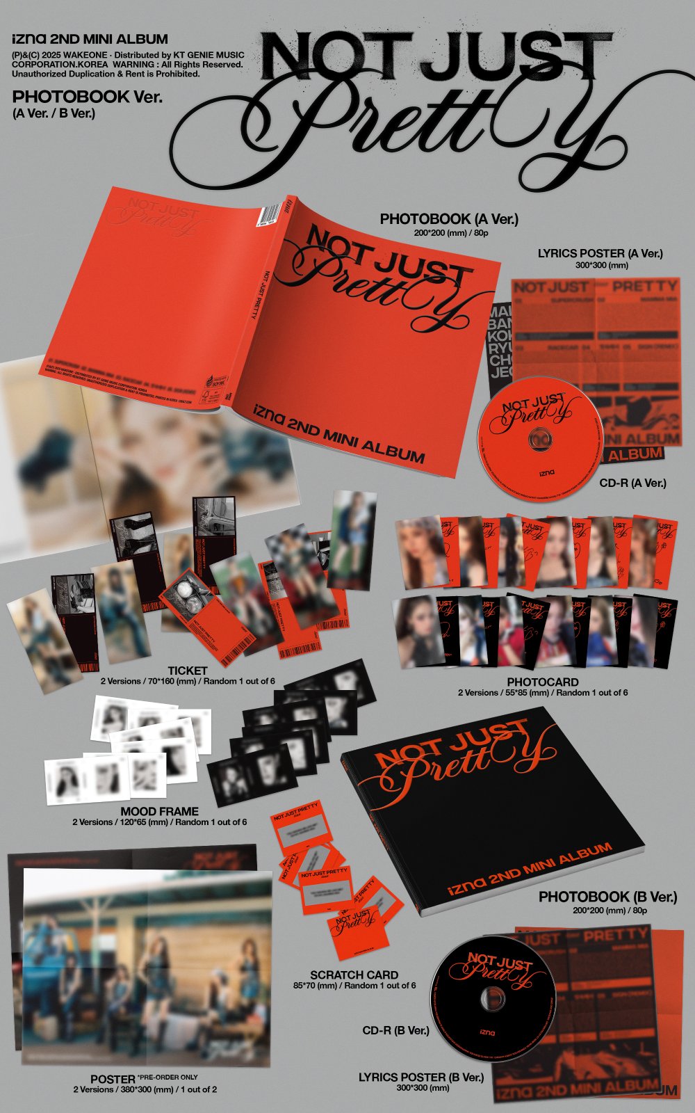  izna (이즈나) - 미니 2집 [NOT JUST PRETTY] PHOTOBOOK Ver. (2종 세트)
